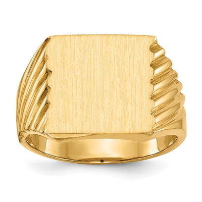 14K gold signet ring