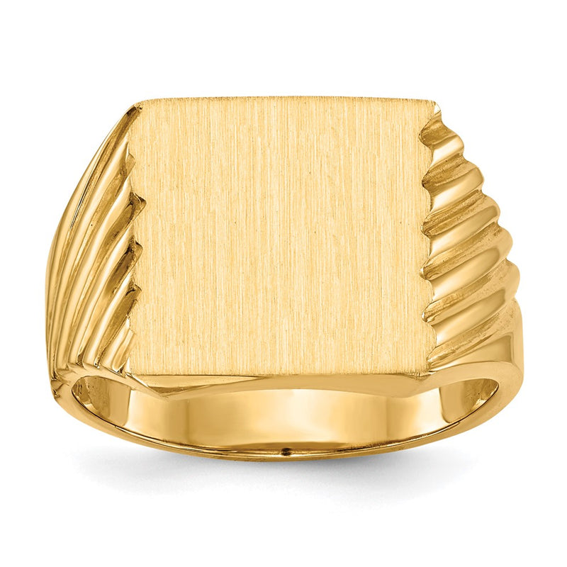 14K gold signet ring