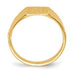 14K 8.0x6.5mm Open Back Child's Signet Ring view