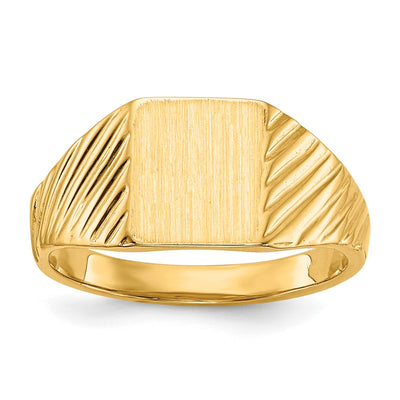 14K gold signet ring