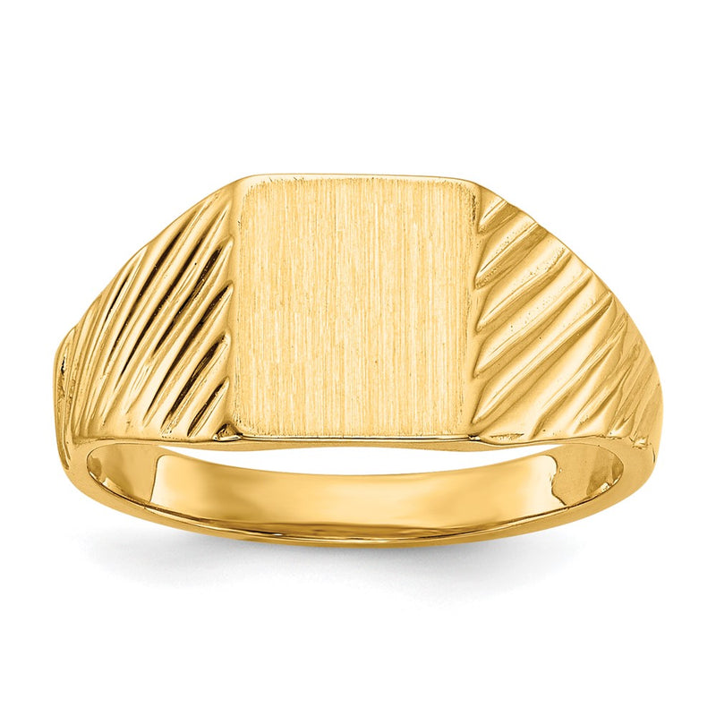 14K gold signet ring