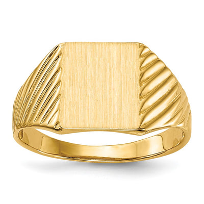 14K gold signet ring