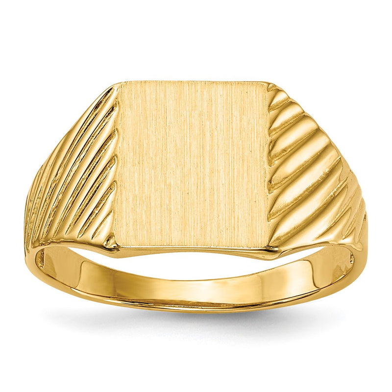 14K gold signet ring