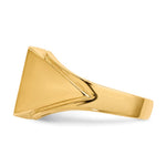 14K 12.0x12.0mm Open Back Mens Signet Ring view