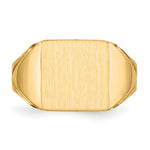 14K 12.0x12.0mm Open Back Mens Signet Ring view