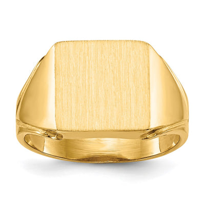 14K gold signet ring