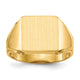 14K 12.0x12.0mm Open Back Mens Signet Ring