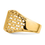 14K 11.5 x Open Back Mens Signet Ring view