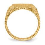 14K 13.5x13.5mm Closed Back Mens Signet Ring view