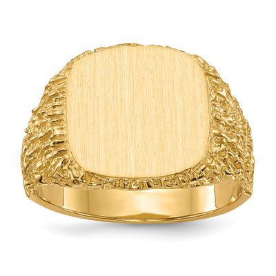 14K gold signet ring