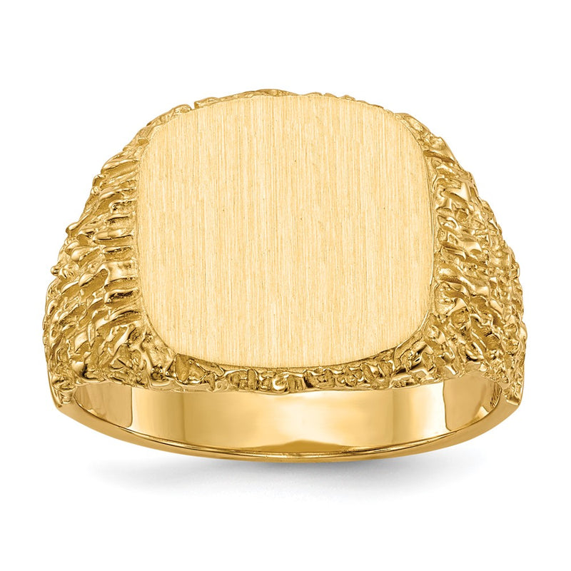 14K gold signet ring