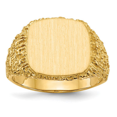 14K gold signet ring