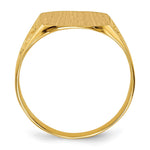14K 14.0x12.5mm Closed Back Mens Signet Ring view
