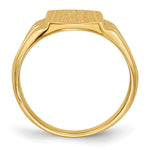 14K 8.5x10.5mm Closed Back Signet Ring view