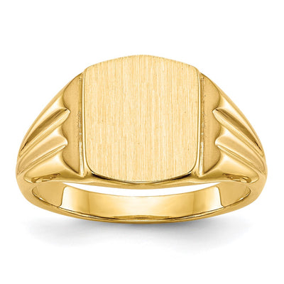 14K gold signet ring