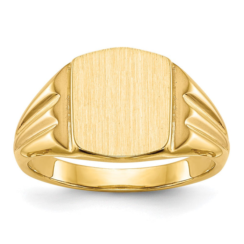 14K gold signet ring