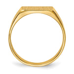 14K 10.5x5.5mm Closed Back Signet Ring view