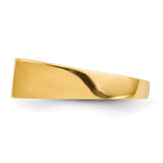 14K 10.5x5.5mm Closed Back Signet Ring view