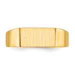 14K 10.5x5.5mm Closed Back Signet Ring view