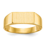 14K 10.5x5.5mm Closed Back Signet Ring view