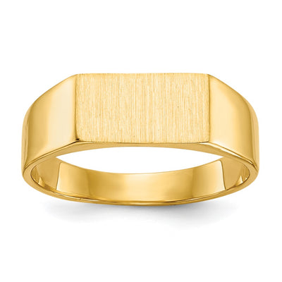 14K gold signet ring