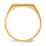 14K 12.0x5.5mm Closed Back Signet Ring view