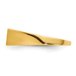 14K 12.0x5.5mm Closed Back Signet Ring view
