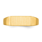 14K 12.0x5.5mm Closed Back Signet Ring view
