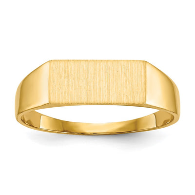 14K gold signet ring