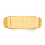 14K 12.5x6.5mm Closed Back Signet Ring view