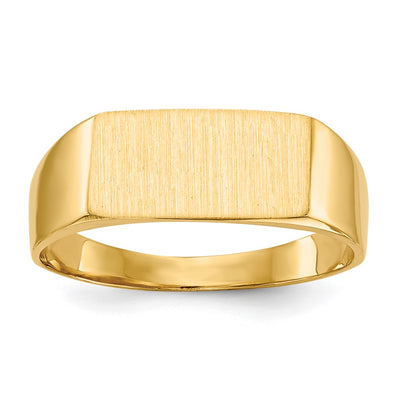14K gold signet ring
