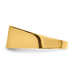 14K 16.5x8.0mm Closed Back Mens Signet Ring view