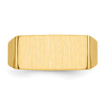 14K 16.5x8.0mm Closed Back Mens Signet Ring view