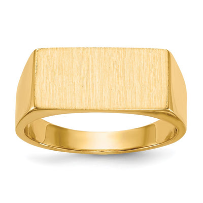 14K gold signet ring