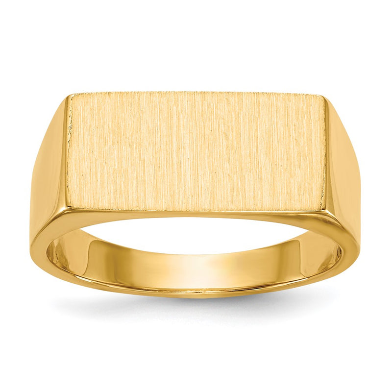 14K gold signet ring