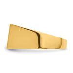 14K 15.0x9.0mm Closed Back Mens Signet Ring view