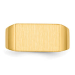 14K 15.0x9.0mm Closed Back Mens Signet Ring view
