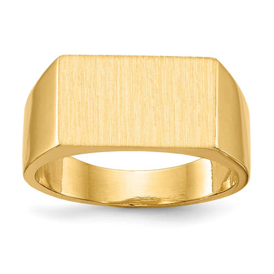 14K gold signet ring
