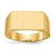 14K 15.0x9.0mm Closed Back Mens Signet Ring