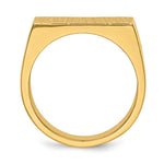 14K 18.0x10.5mm Closed Back Mens Signet Ring view