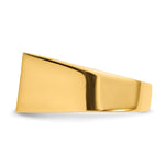 14K 18.0x10.5mm Closed Back Mens Signet Ring view