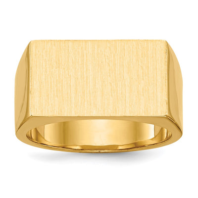 14K gold signet ring