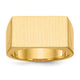 14K 18.0x10.5mm Closed Back Mens Signet Ring