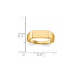 14K 12.0x5.5mm Open Back Signet Ring view