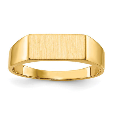 14K gold signet ring