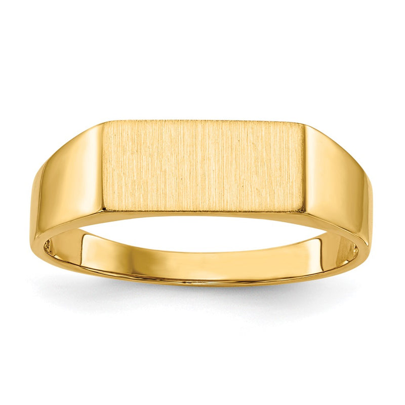 14K gold signet ring