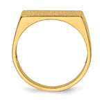 14K 16.5x8.0mm Open Back Mens Signet Ring view