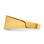 14K 16.5x8.0mm Open Back Mens Signet Ring view