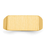14K 16.5x8.0mm Open Back Mens Signet Ring view