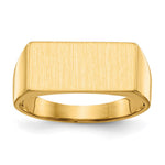 14K 16.5x8.0mm Open Back Mens Signet Ring view